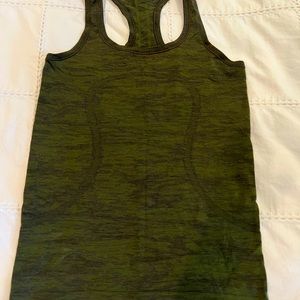 Lululemon green razor back tank top